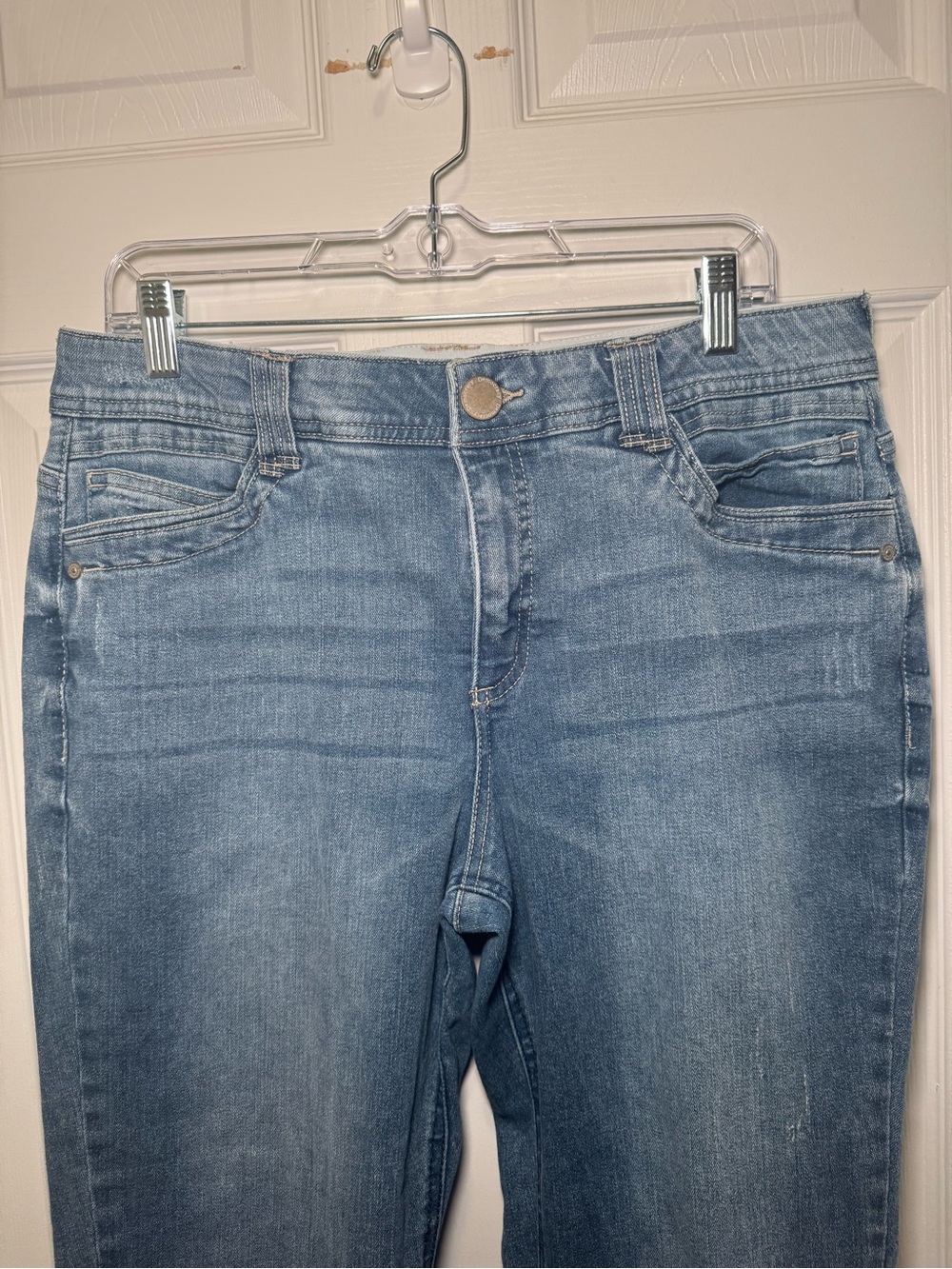Democracy Ab Solution Skinny Ankle Jeans Women’s 14 Medium Wash Stretch - Picture 3 of 8